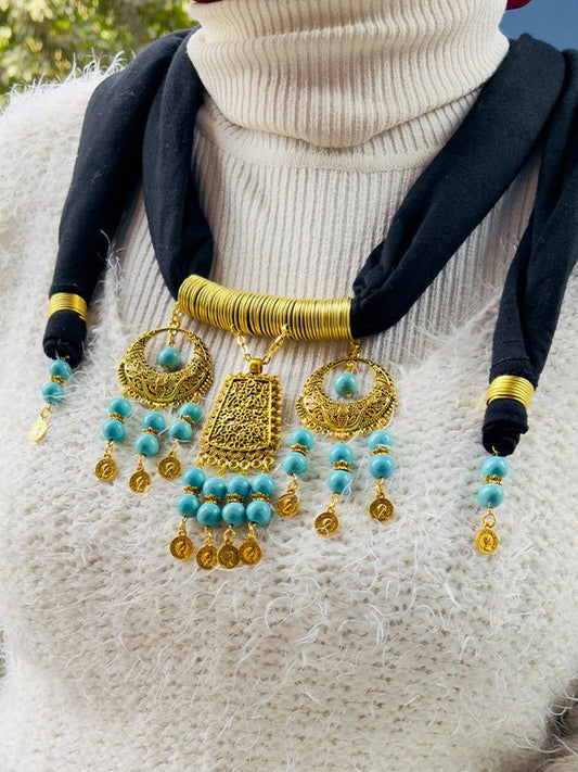 Hadeel Necklace Scarf - Cotton