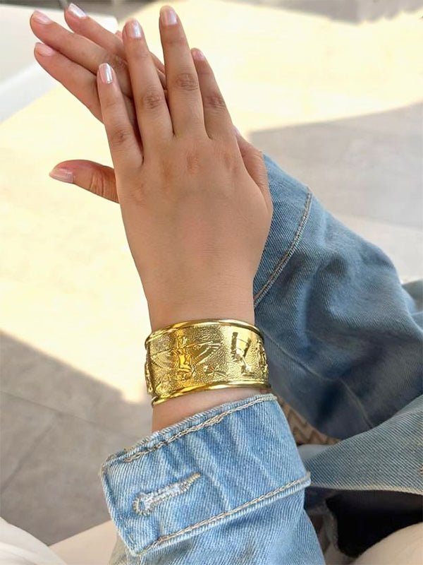 Nefertiti Bangle - Pure Copper