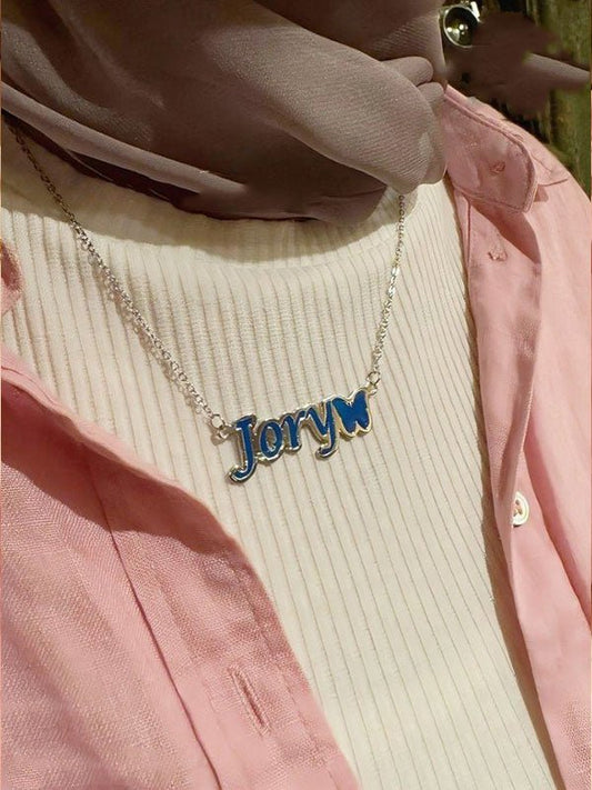 Jory Customized Necklace - Silver Plated