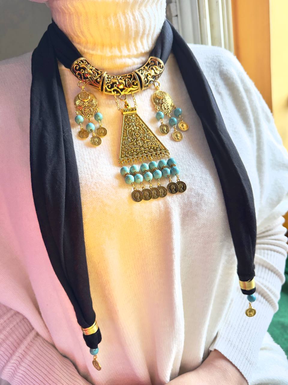 Tali Necklace Scarf - Cotton
