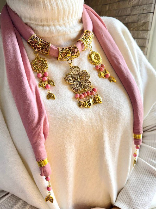 Layan Necklace Scarf - Cotton
