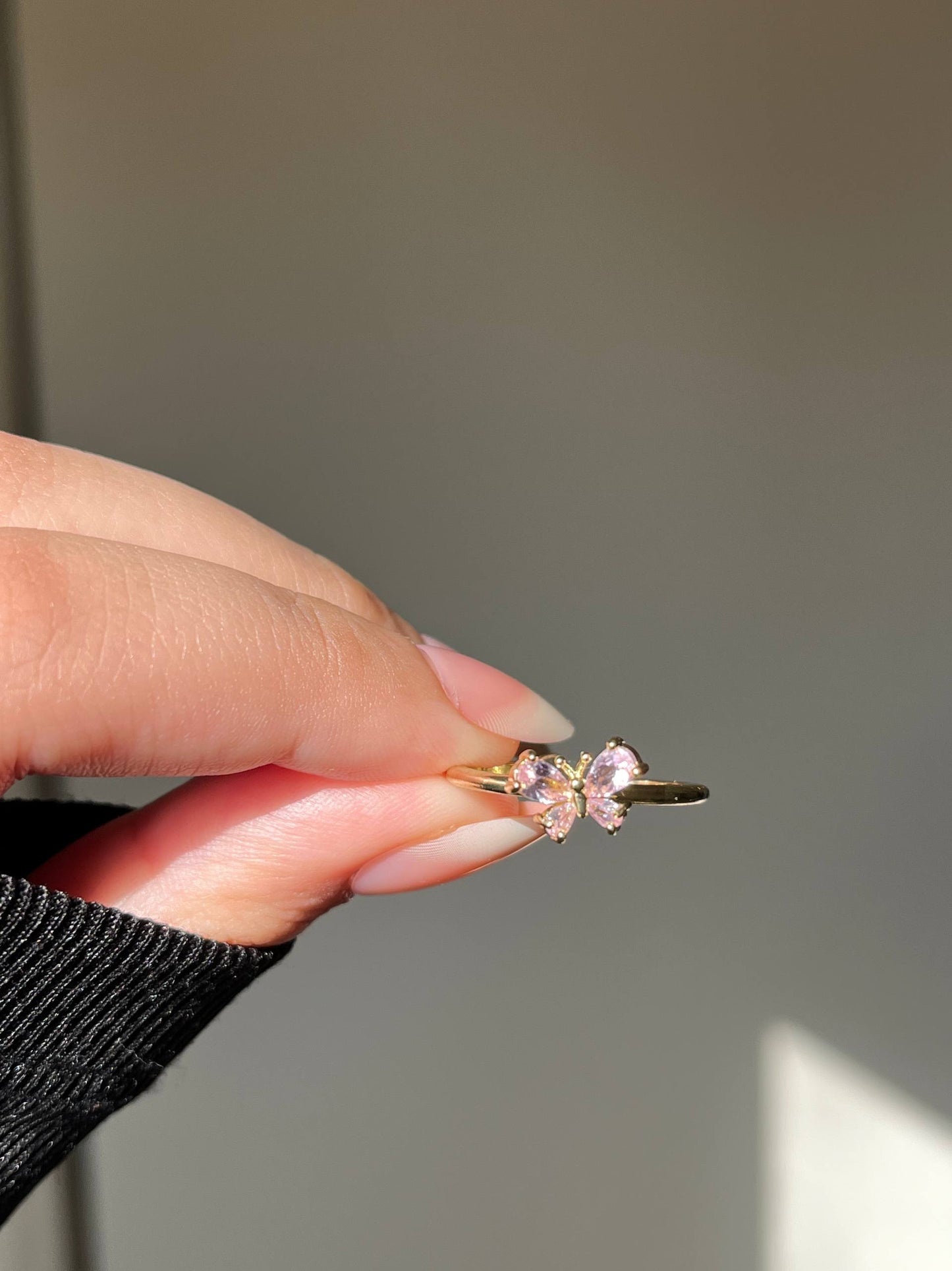 Butterfly Simple Ring - Gold Plated