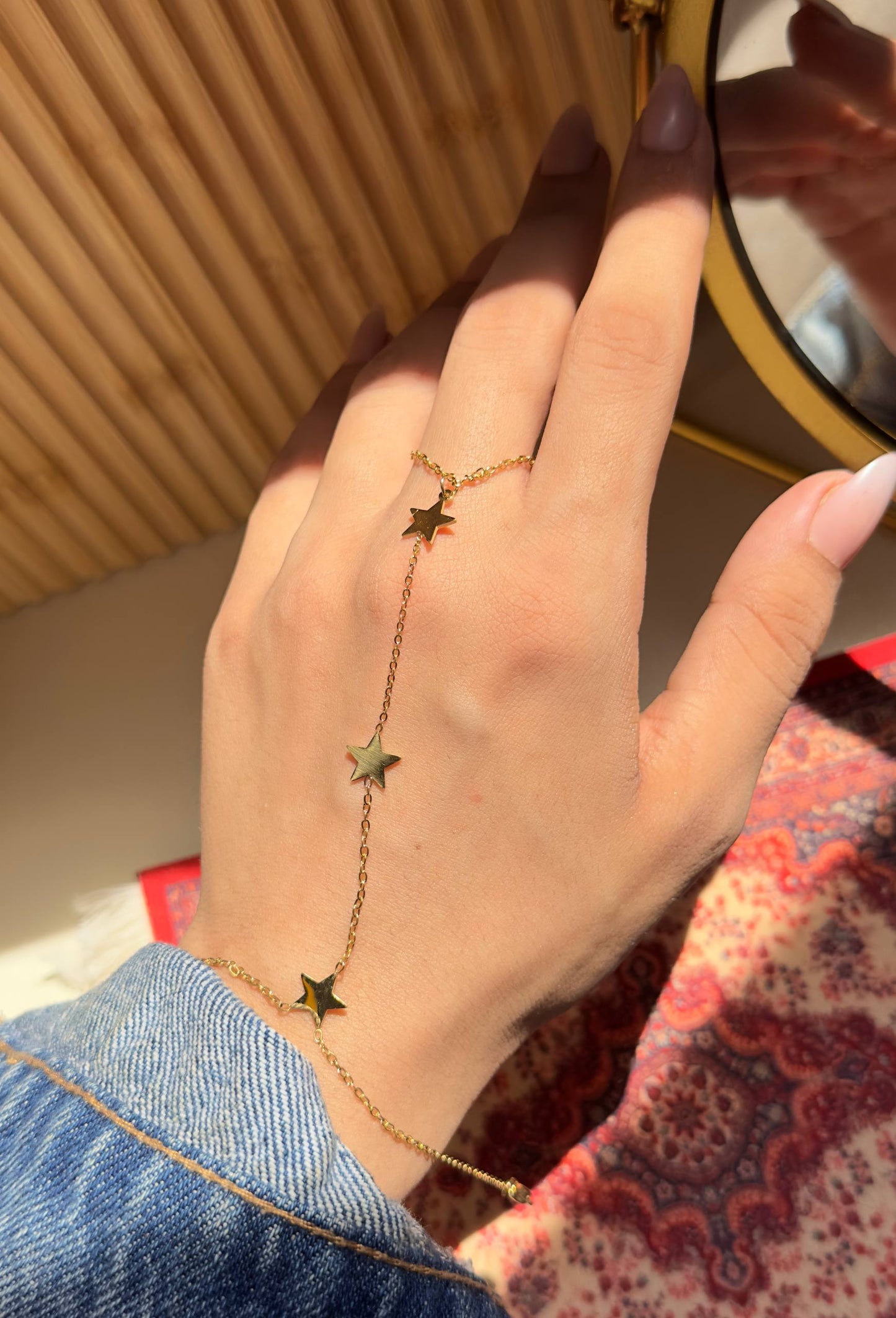 Ragaa Hand Chain - Gold Plated