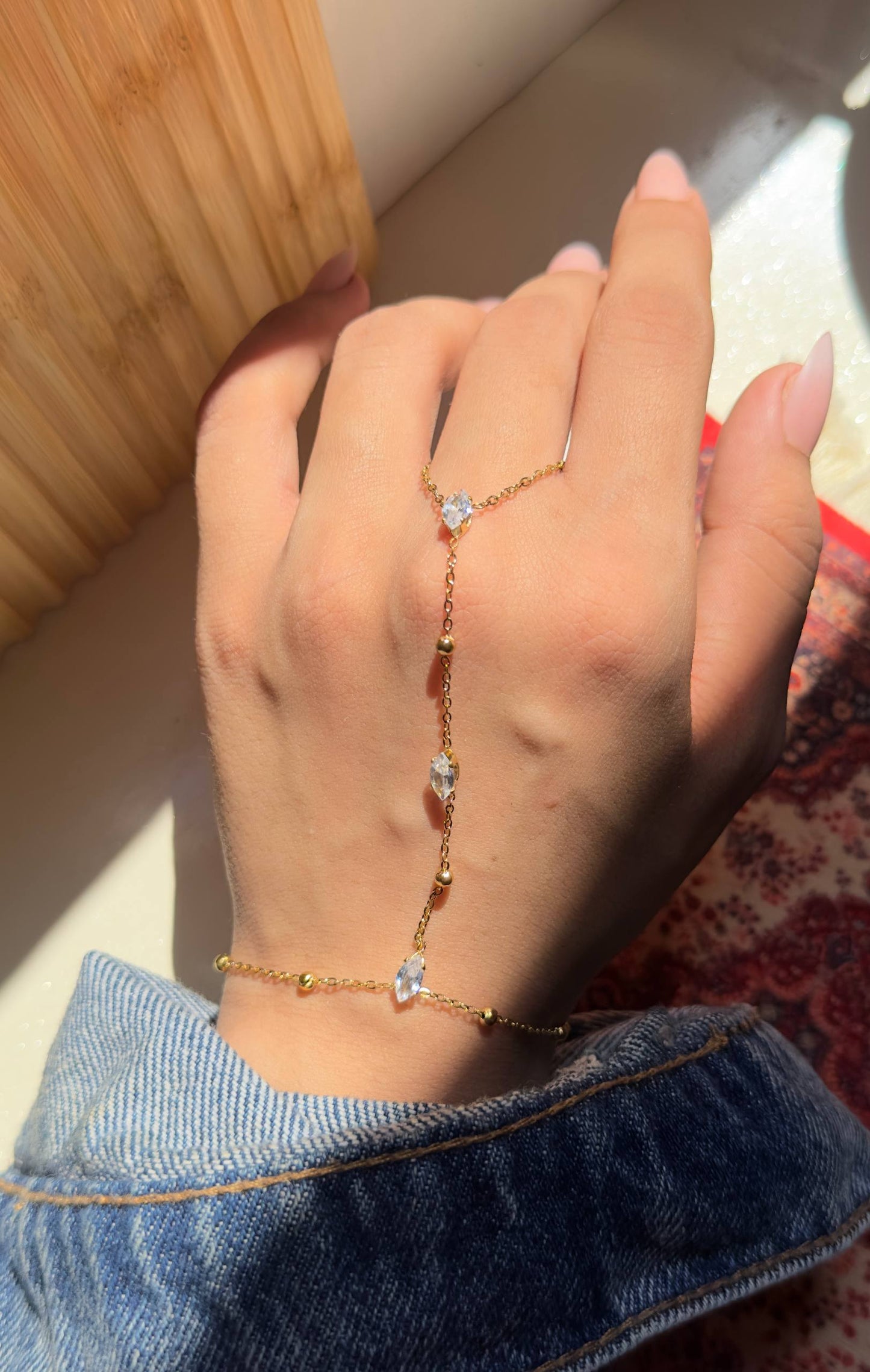 Rehab Hand Chain - Gold Plated
