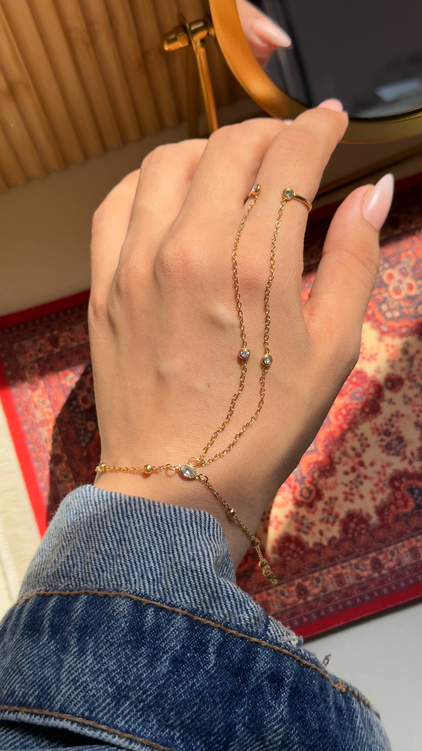 Kayan Hand Chain - Gold Plated