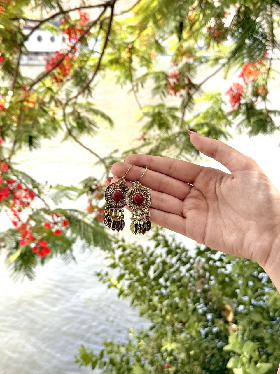 Basmala Earings - Copper