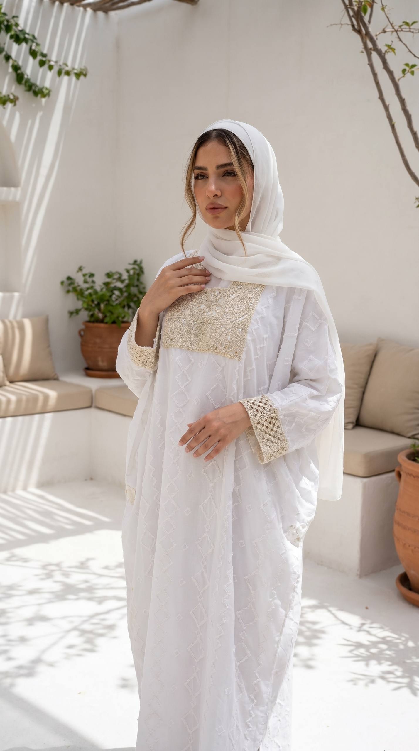 Asmahan Luxurious Linen Abaya