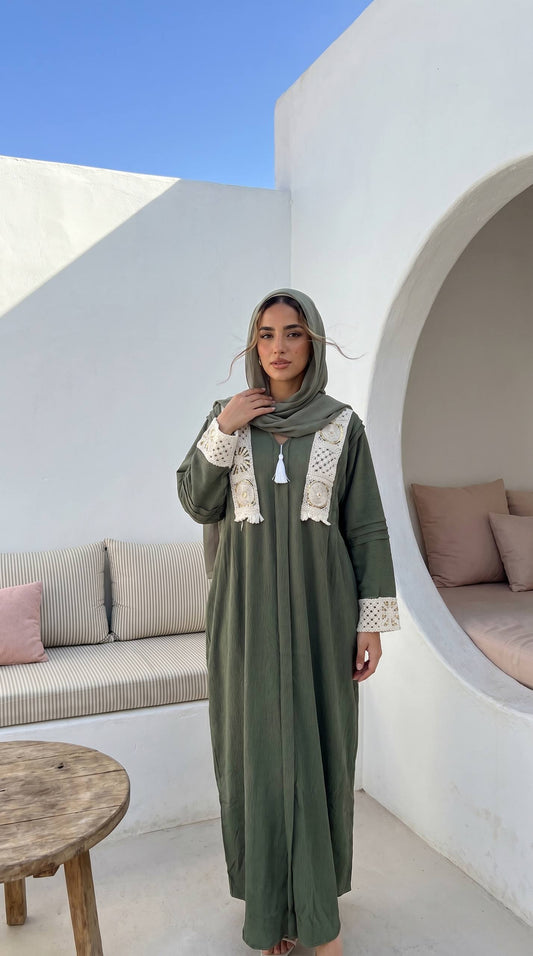 Golden Hour Linen Abaya