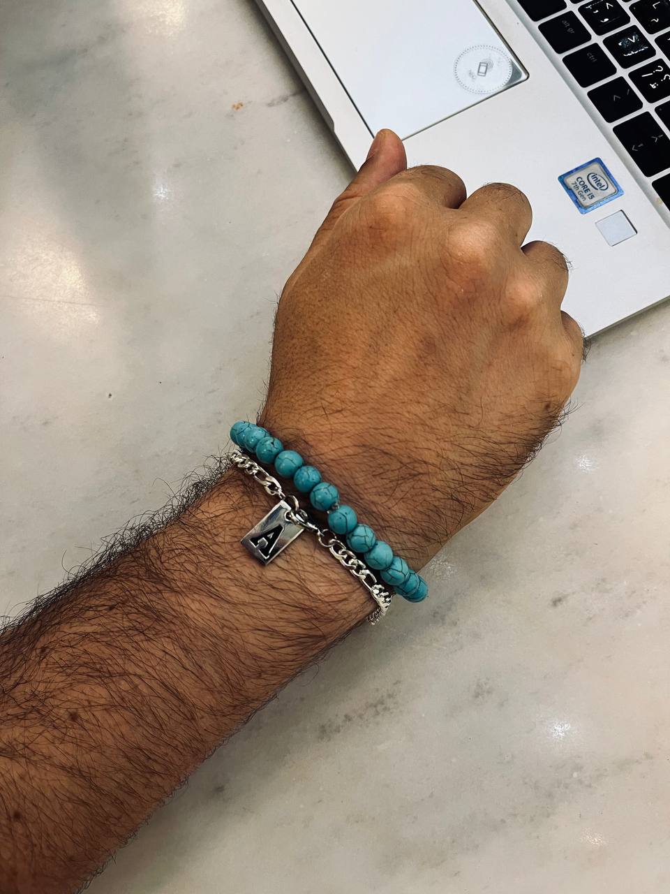 Customized letter Set - Agate Bracelets