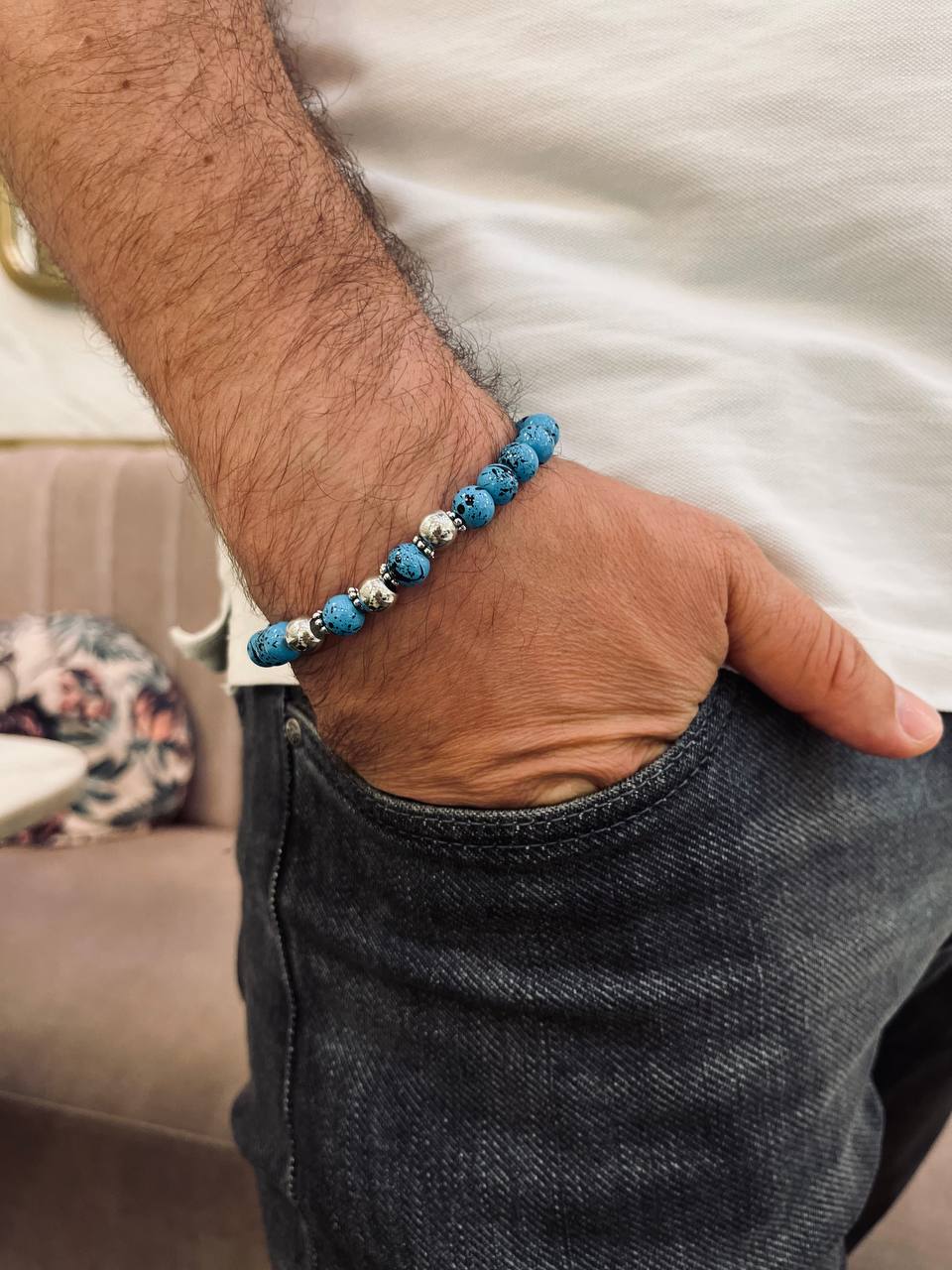 Faris Simple Bracelet - Agate