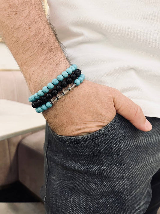 Abdullah Set - Agate Bracelets