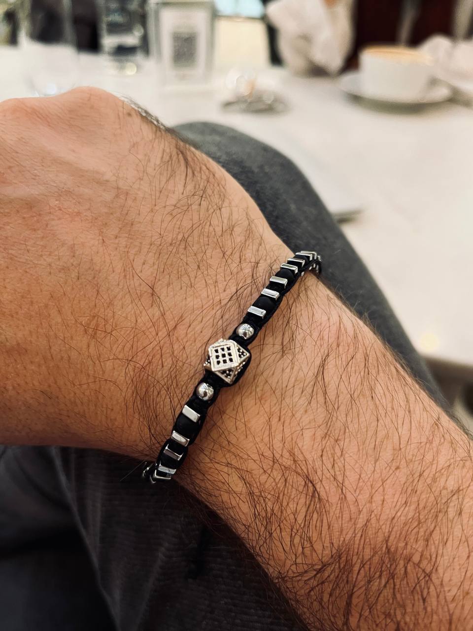 Faried Elegant Bracelet - Stainless Steel & Threads