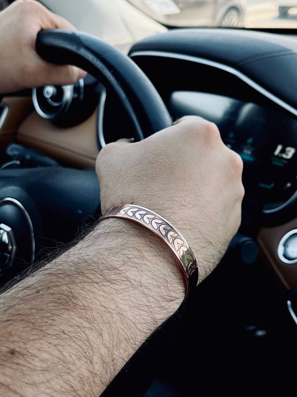 Hisham Elegant Bracelet - Red Pure Copper