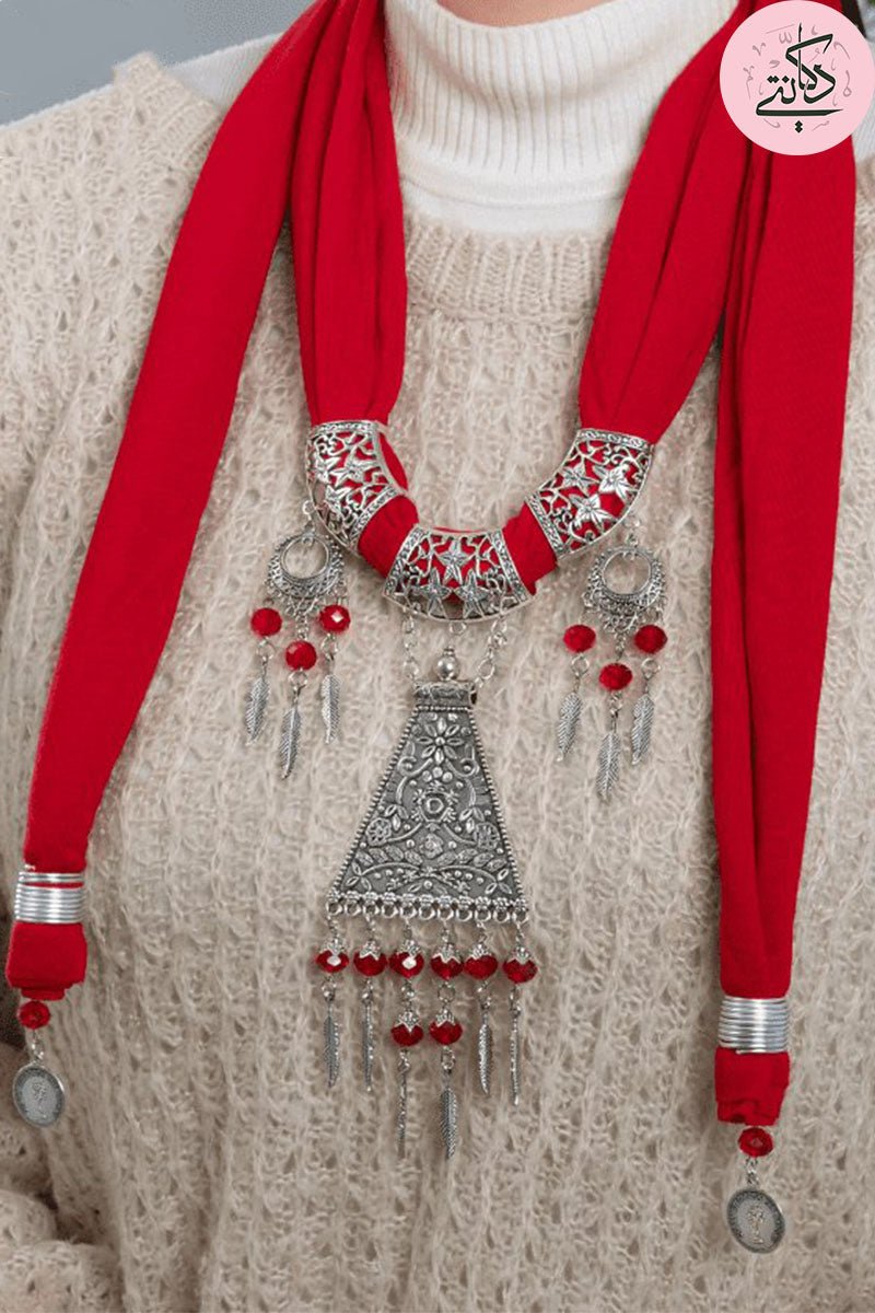 Nour Necklace Scarf - Cotton
