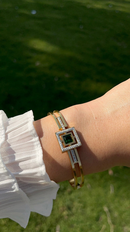 Alaa Simple Bangle - Stainless Steel