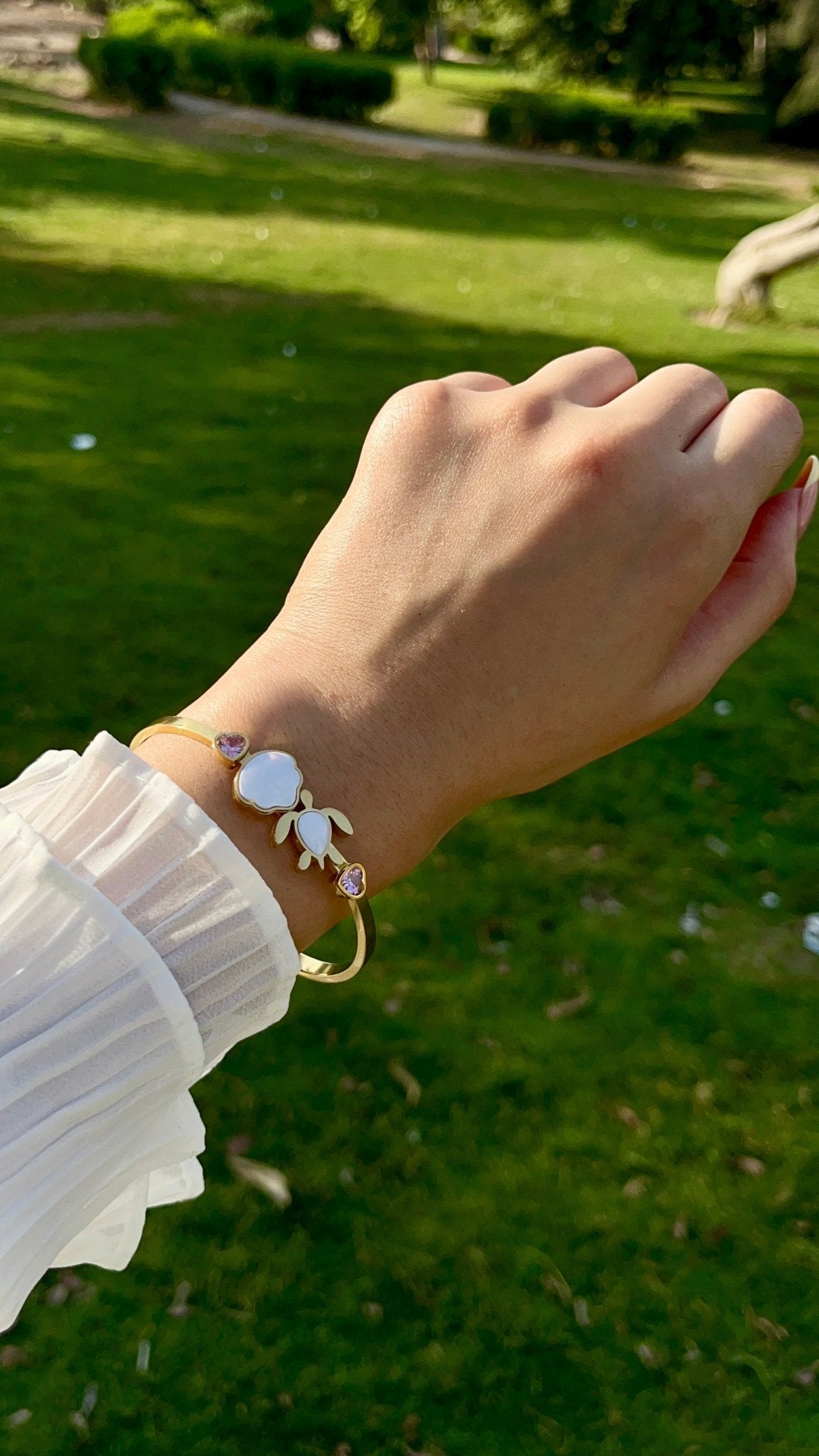 Turtle Bangle - Stainless Steel