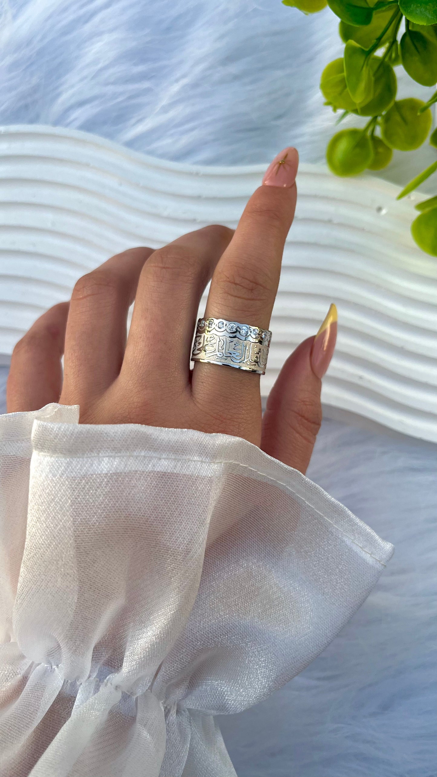 Luxurious Arabic ring - Silver Plated