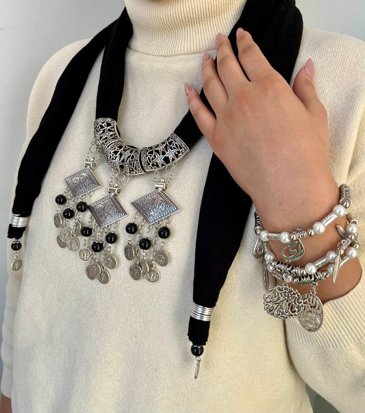 Neva Necklace Scarf - Cotton