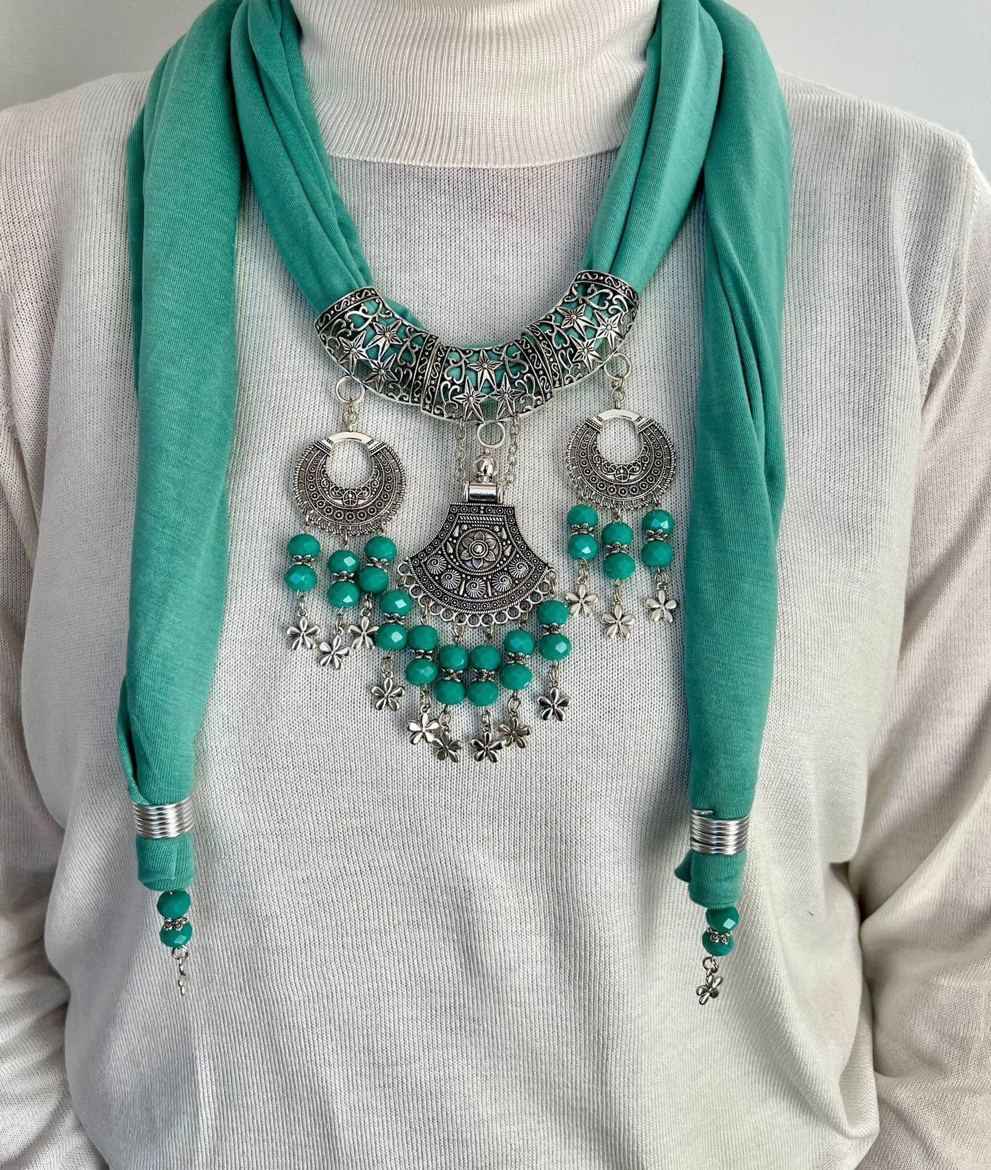 Milda Necklace Scarf - Cotton