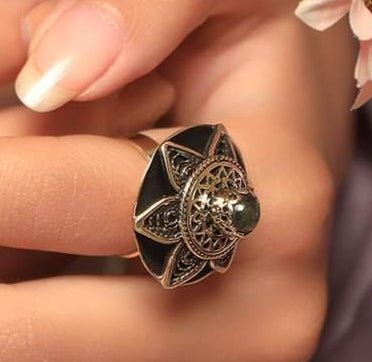 Lily Flower Ring - Pure Copper