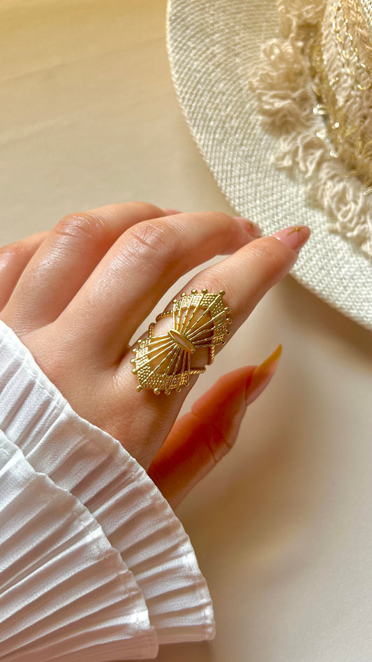 Ocean Shell Ring - Stainless Steel
