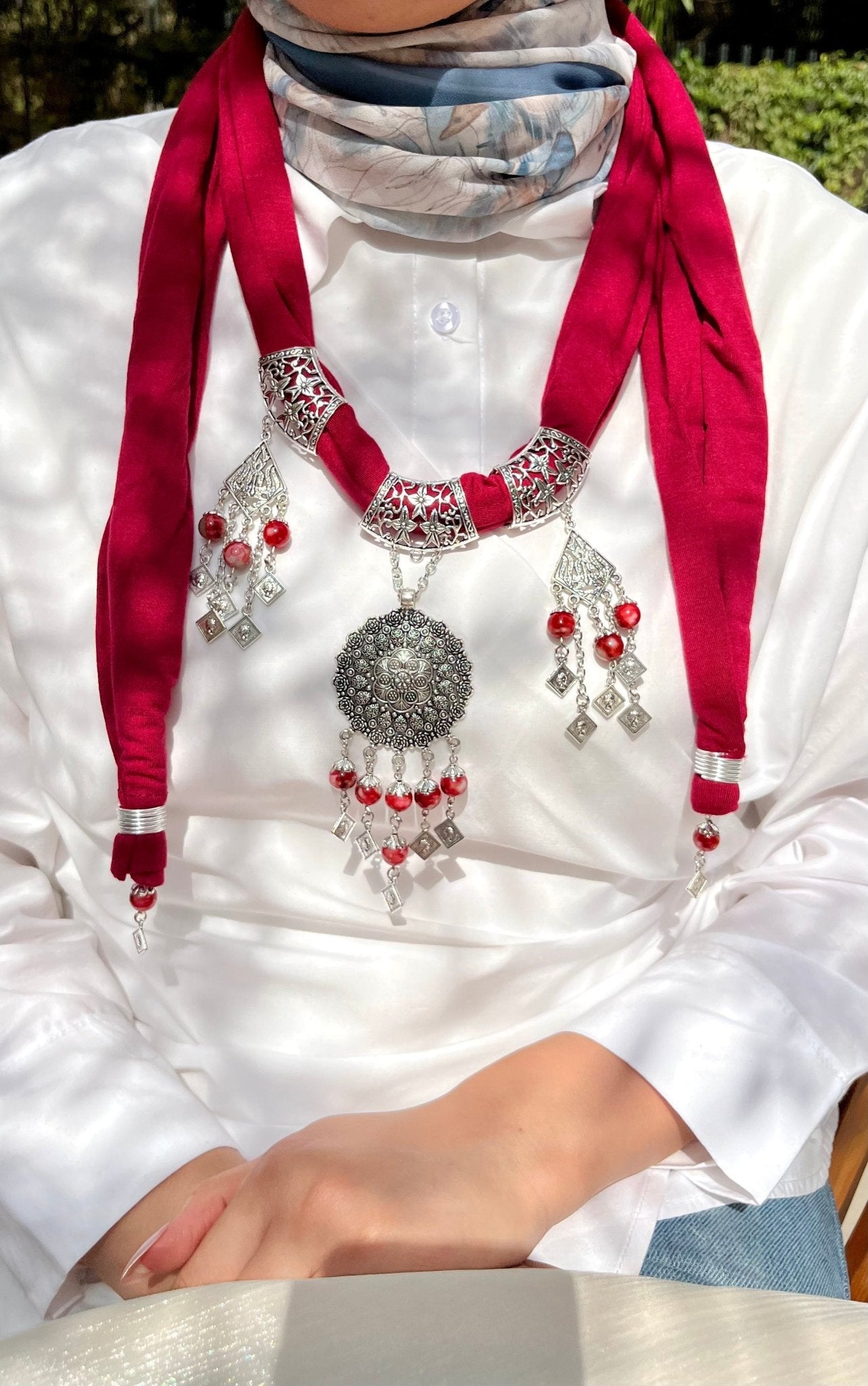 Safa Necklace Scarf - Cotton