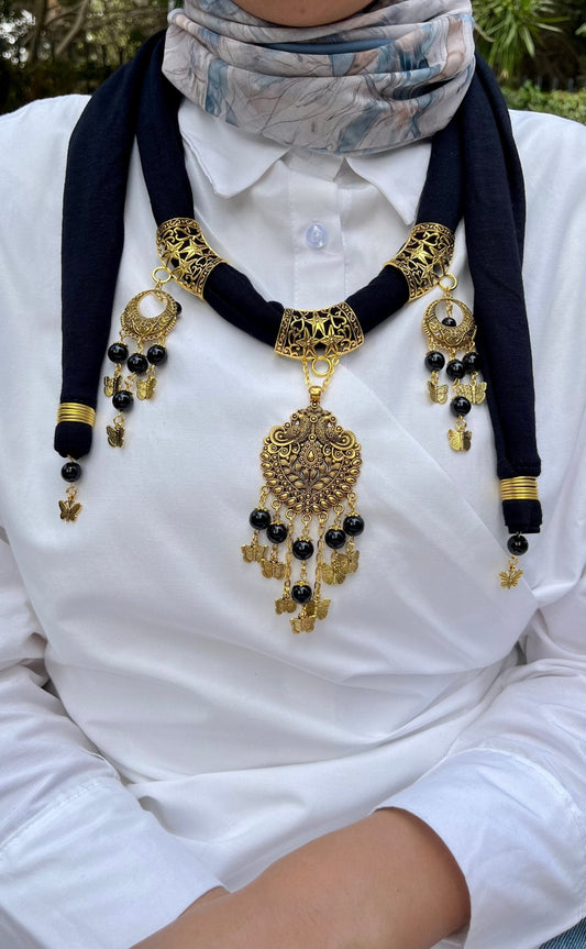 Aseel Necklace Scarf - Cotton