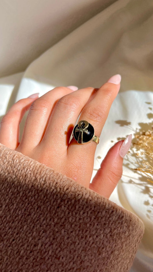 Ankh Ring - Pure Copper