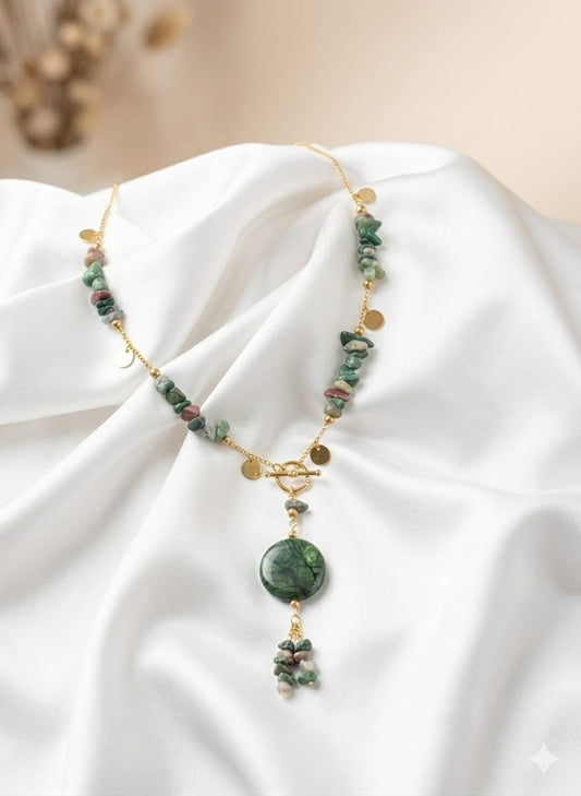 Dana Necklace - Agate And Broken Shell