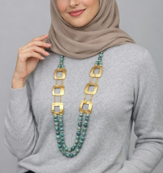 Maysa Necklace - Silver & Gold Plated