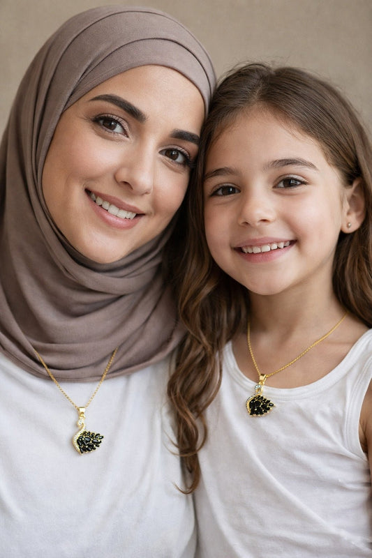 Lina Mother Daughter Matching Necklace - Stainless Steel