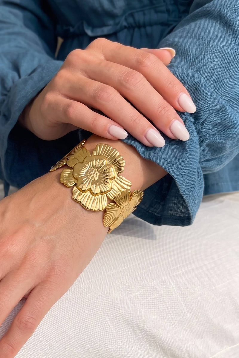 Farah Bangle - Gold Plated