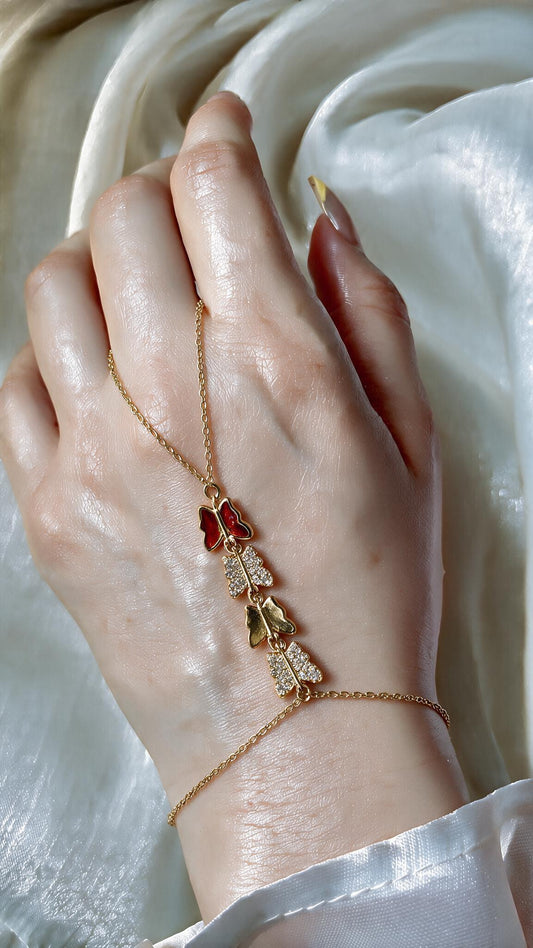 Butterfly Hand Chain - Stainless Steel