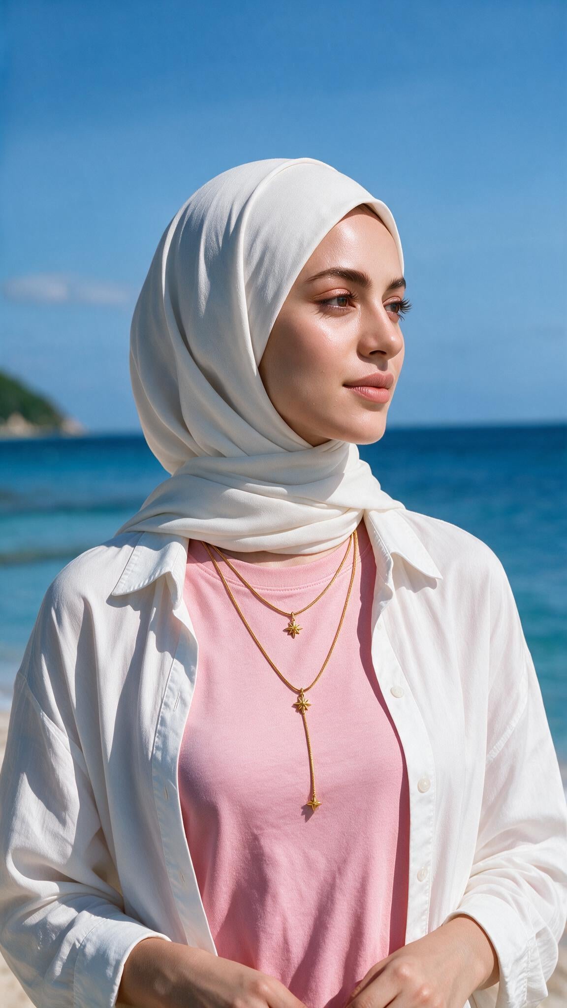 Basma Necklace - Stainless Steel