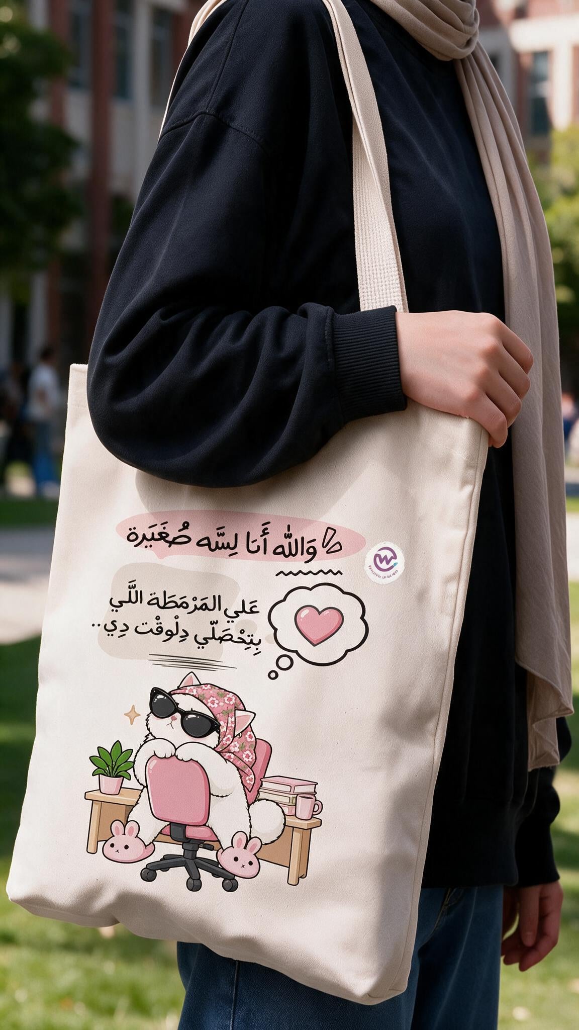Drama Queen Tote Bag - Linen