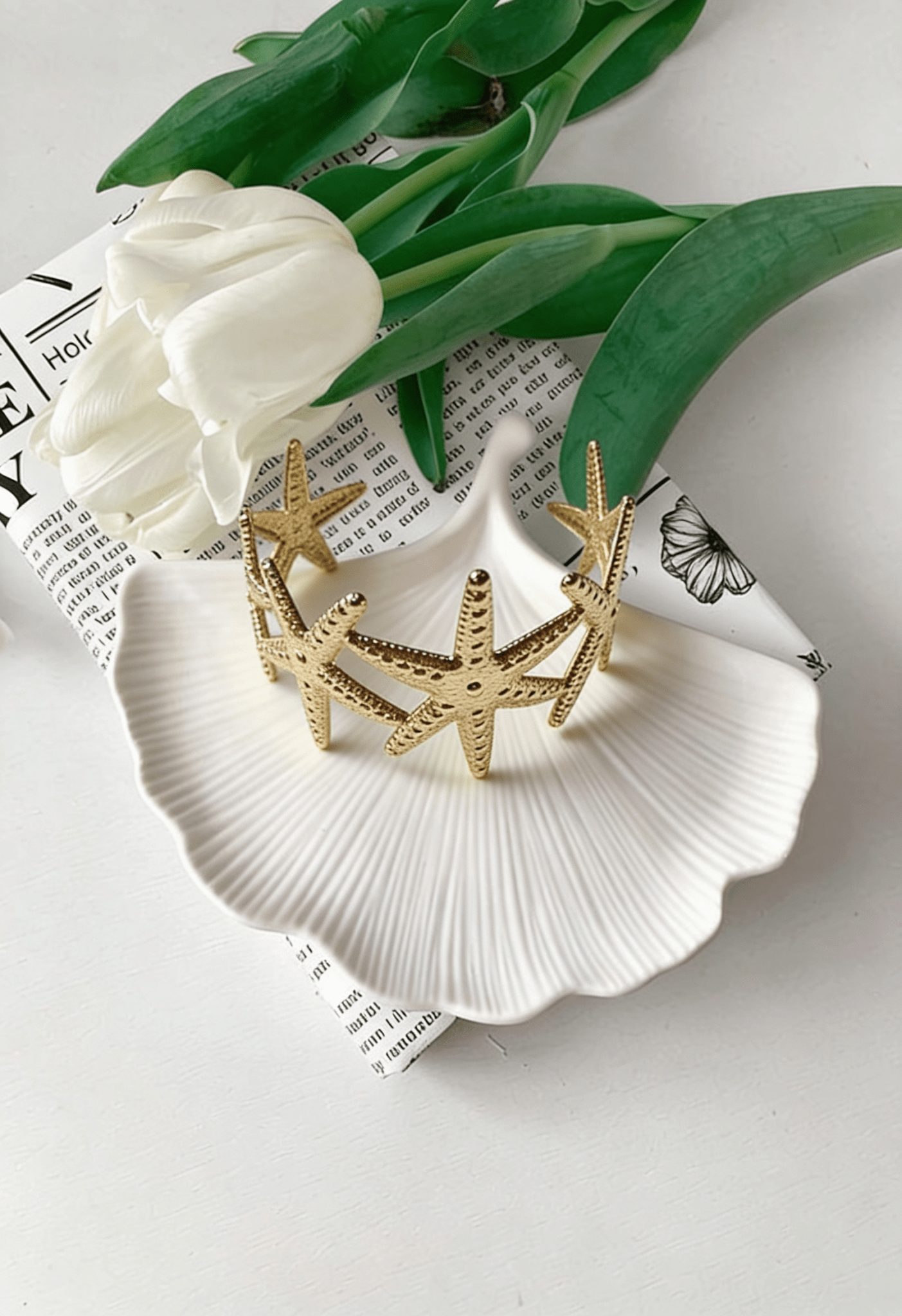 Starfish Bangle - Stainless Steel