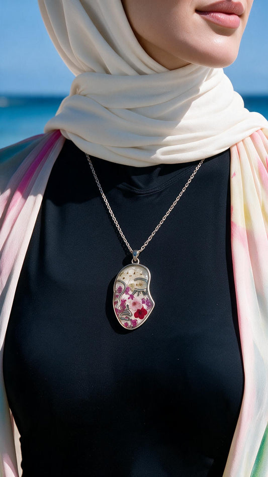 Face Necklace - Stainless Steel