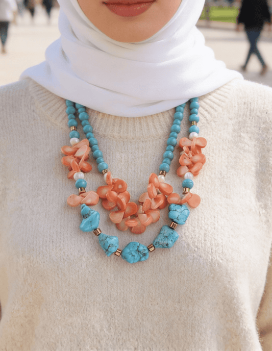 Fatima Necklace - Fayrouz and Shell