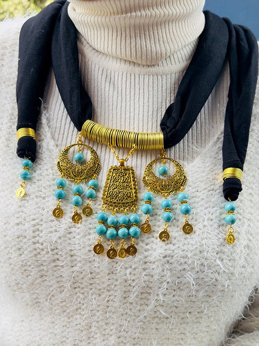 Hadeel Necklace Scarf - Cotton