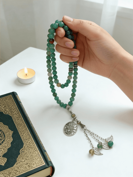 Green Rosary - Agate Stones