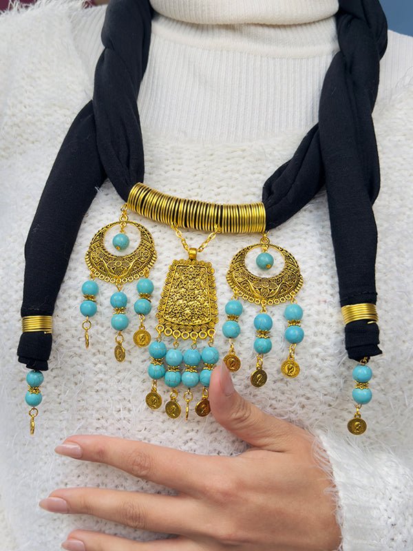 Hadeel Necklace Scarf - Cotton