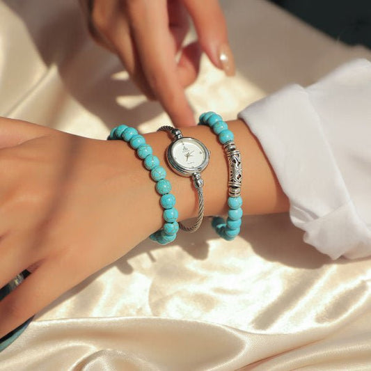 Angelica Watch Set - Turquoise Stone