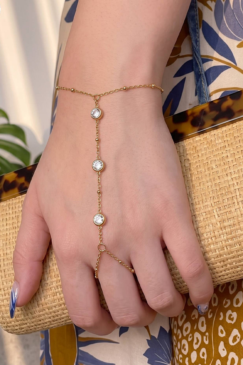 Julia Hand Chain - Stainless Steel