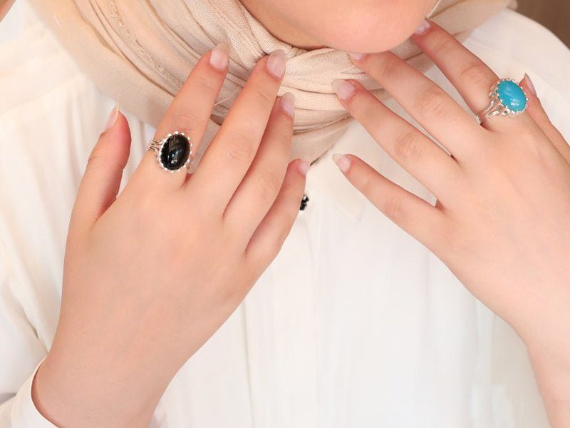 Tasneem Ring - Silver Plated