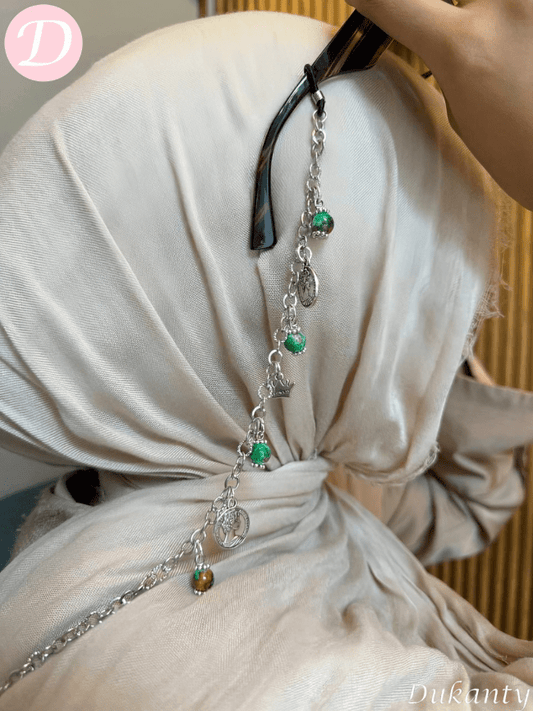 Reham Glasses Chain - Silver Plated