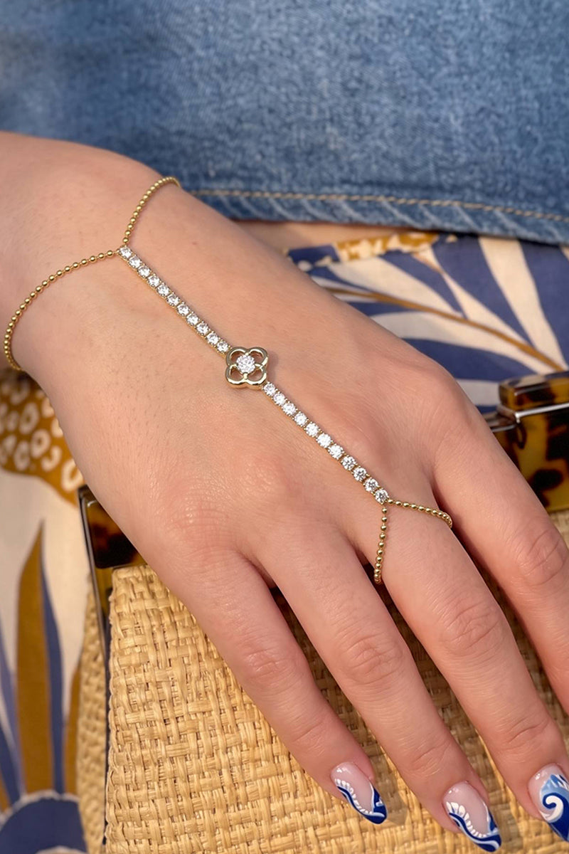 Dina Hand Chain - Stainless Steel