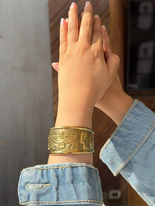 Nefertiti Bangle - Pure Copper