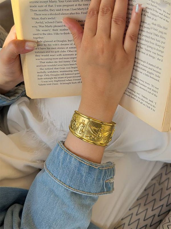 Nefertiti Bangle - Pure Copper