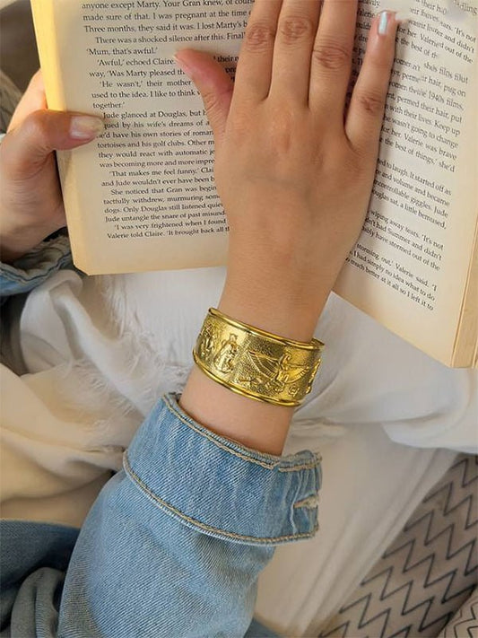 Nefertiti Bangle - Pure Copper
