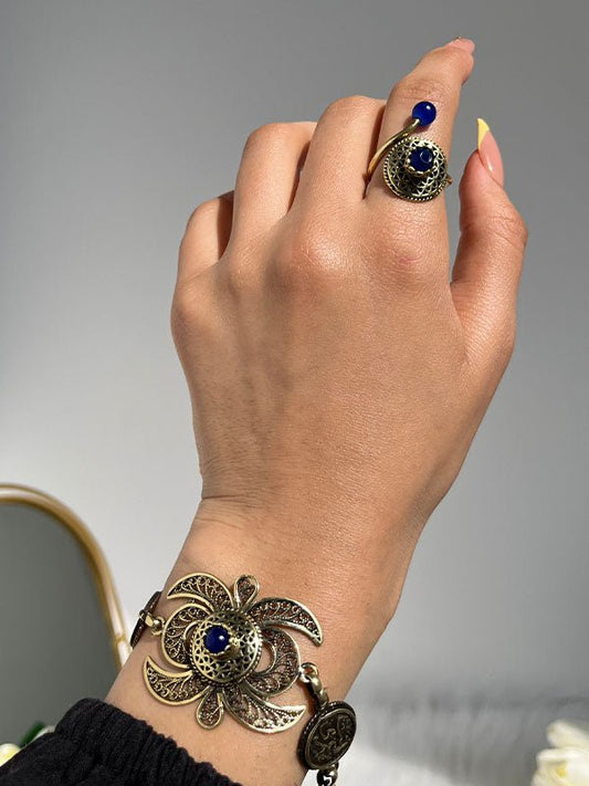 Blue Elegance Set - Pure Copper